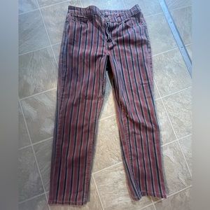 American Eagle striped Mom Jeans
